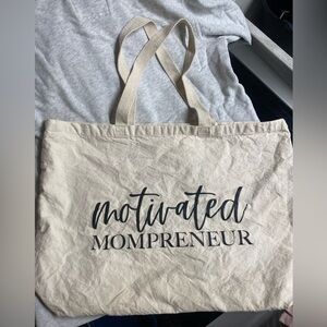 Motivated Mom entrepreneur Medium Tote Bag